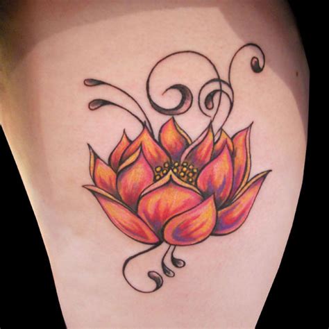 chinese lotus tattoo